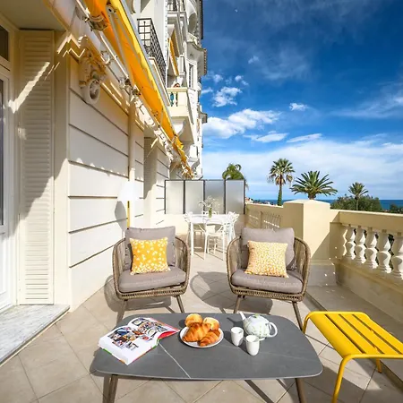 Apartment Terrasse D'azur - Sea View - Parking - Near Monaco - Private Park - Grand Prix Monaco *